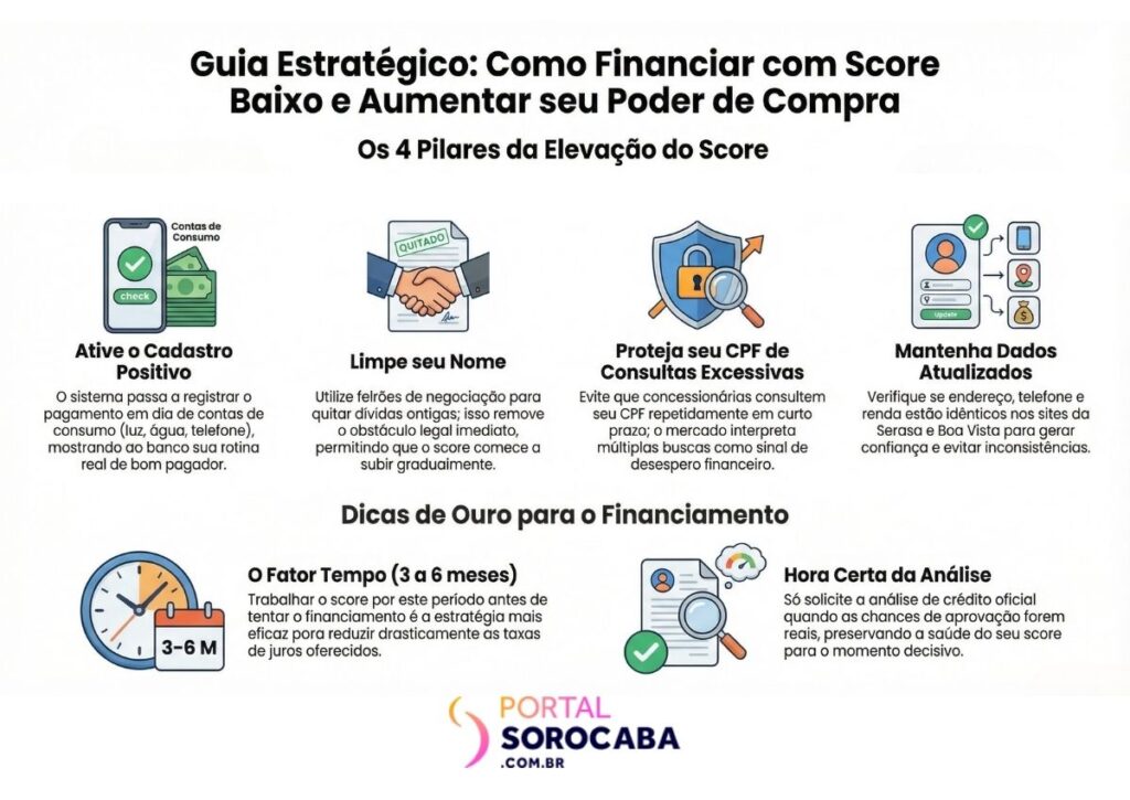 Dicas de como obter financiamento de seminovo com score baixo
