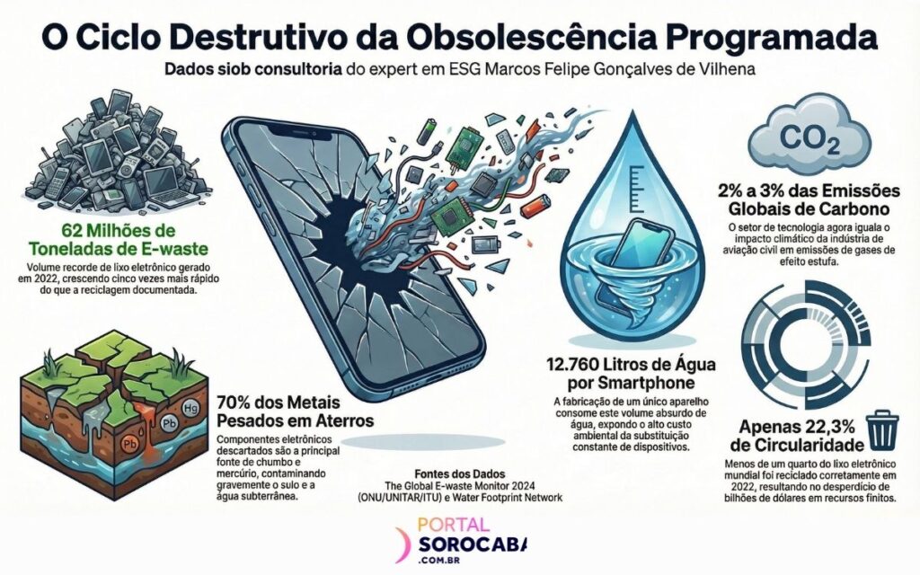 ciclo da obsolescência programada sob consultoria do expert em ESG Marcos Felipe Gonçalves de Vilhena